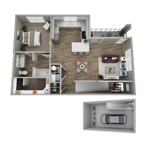 bedroom floor plan an in 2d